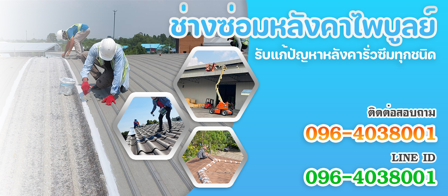 s1 - https://ช่างหลังคาไพบูลย์.com | ช่างซ่อมหลังคาไพบูลย์ รับแก้ปัญหา หลังคารั่วซึม ทุกชนิด บ้านพักอาศัย ทางเฮ้าส์ ทาวโฮม บ้านเดี่ยว สำนักงานออฟฟิศ เขตพื้นที่บริการทุกเขต กรุงเทพฯและปริมณฑล